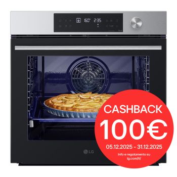 Foto frontale del forno LG WSED7612S con cashback